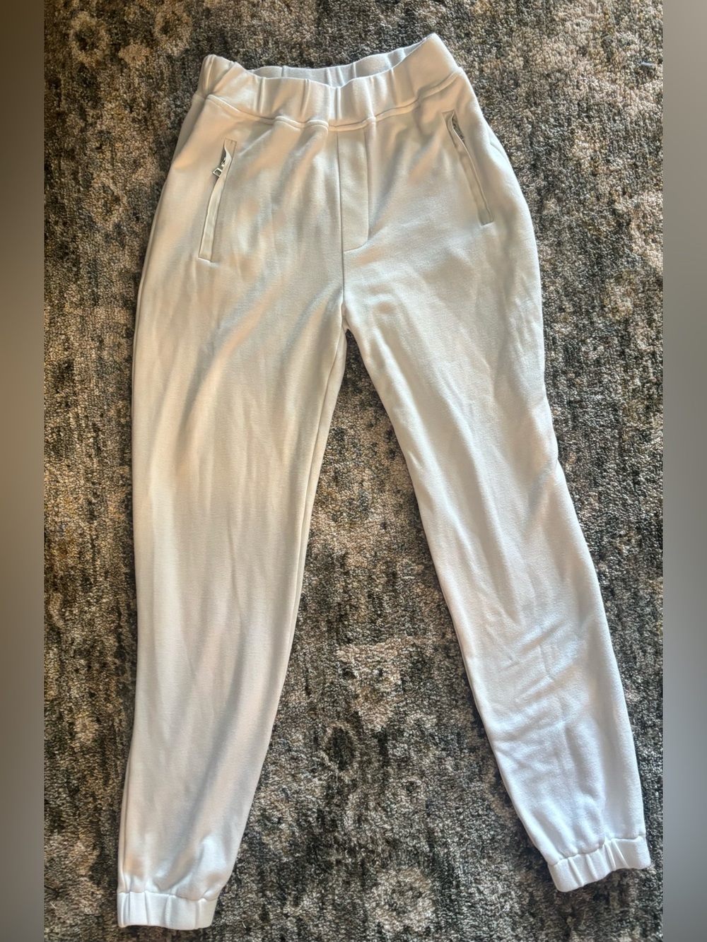 Lola & Sophie $148 Cream Track Joggers XS